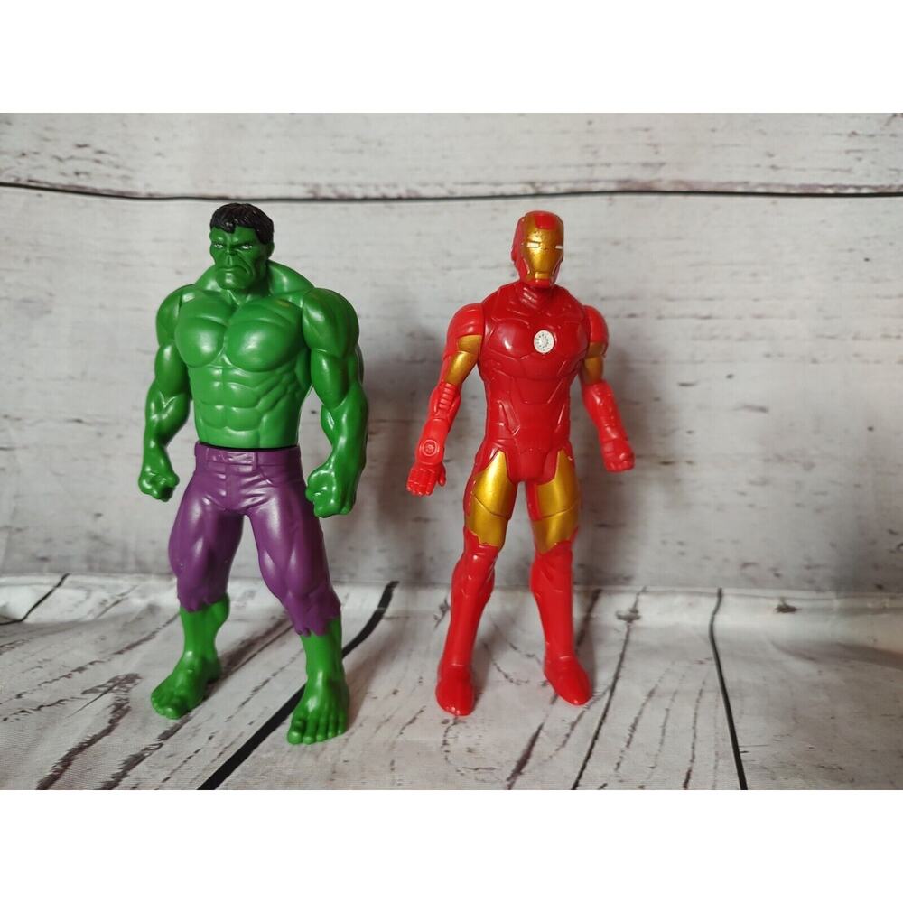 Hulk Iron Man Marvel Action Figure 6" Lot
